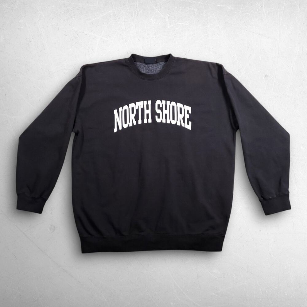 Yellow Rat Bastard North Shore Sweatshirt Men 2XL Black Oversized Streetwear Y2K